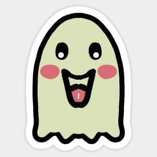 Happy Halloween Ghost Sticker